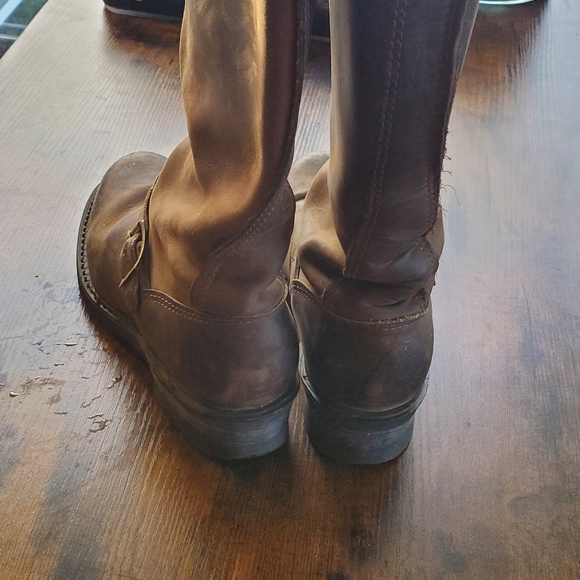 Frye buckle moto boots, brown, size 8.5 - Picture 9 of 14